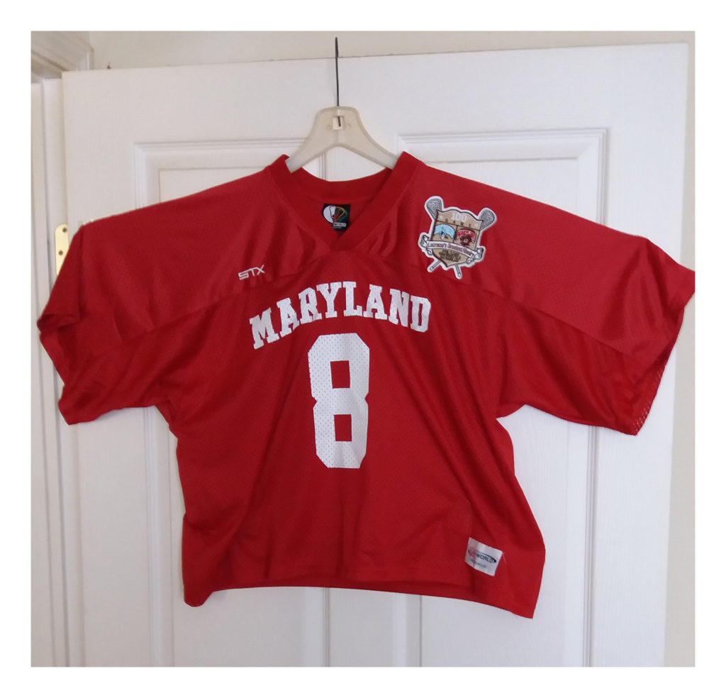 University of Maryland "Throwback" Lacrosse Jersey, GameWorn by