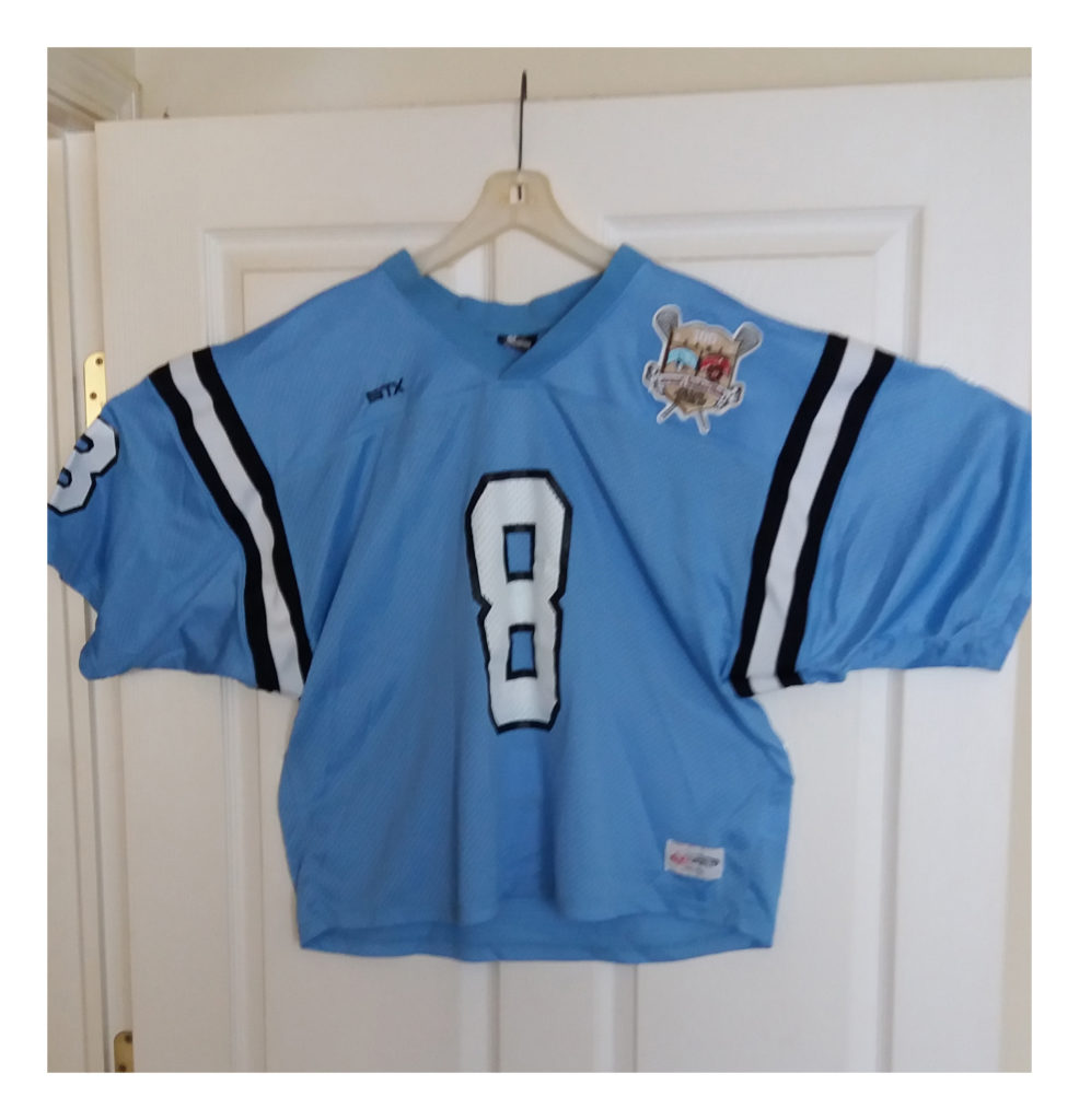 Johns Hopkins "Throwback" Lacrosse Jersey, Worn by Kyle Dowd in 100th